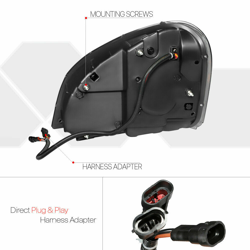 FREIGHTLINER CASCADIA 08-17 FULL LED HEADLIGHT BLACK PAIR (DRIVER & PASSENGER)