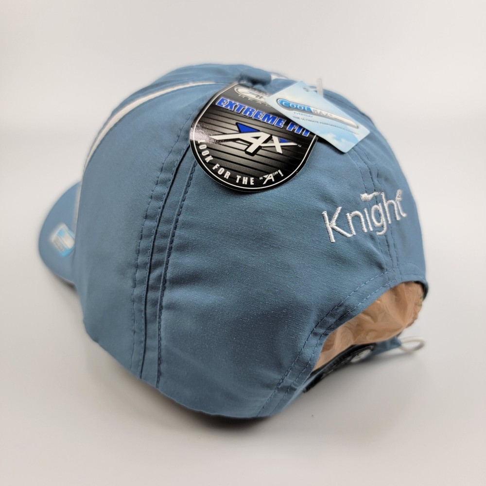 AHD Cool Max Golf Hat Witch Flying 18th Hole Flag Adjustable Blue NWT