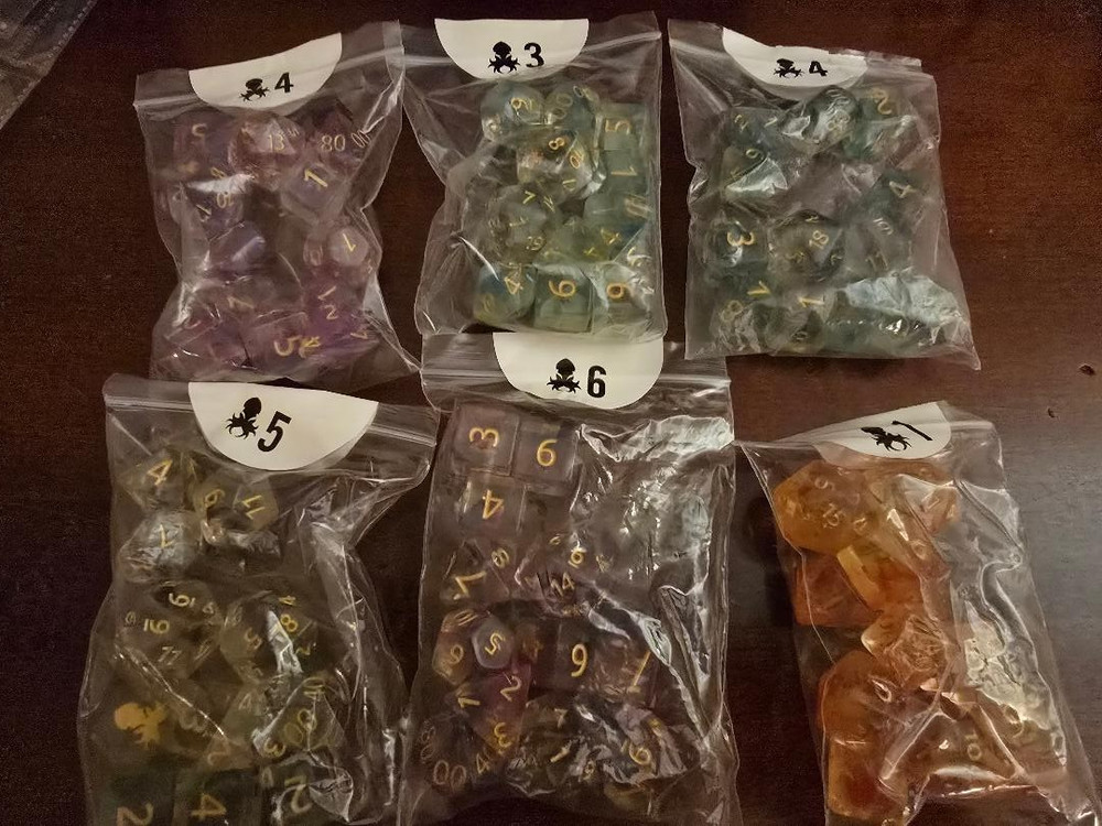 Kraken Dice Iconic Mythical Kickstarter double bling NEW