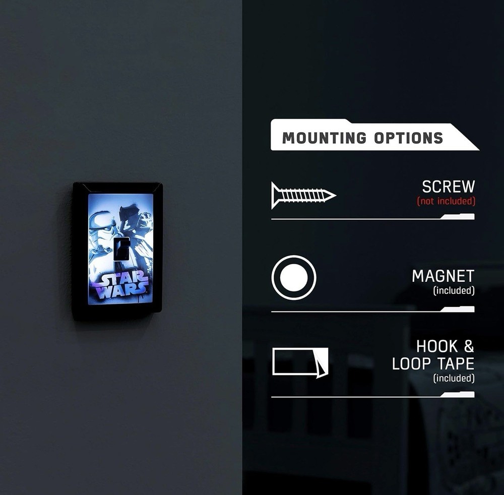 Star Wars Switch LED Night Light, Manual On/off Switch - A0052