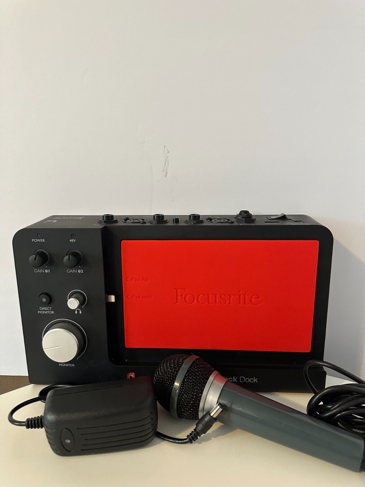 Focusrite iTrack Dock Portable Music Recording Studio Audio Interface For iPad!