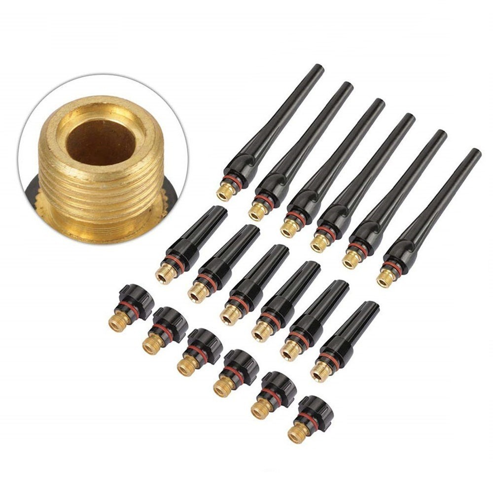 18PCS Back Cap Torch Kit for TIG Welding Compatible with WP17 WP18 WP26