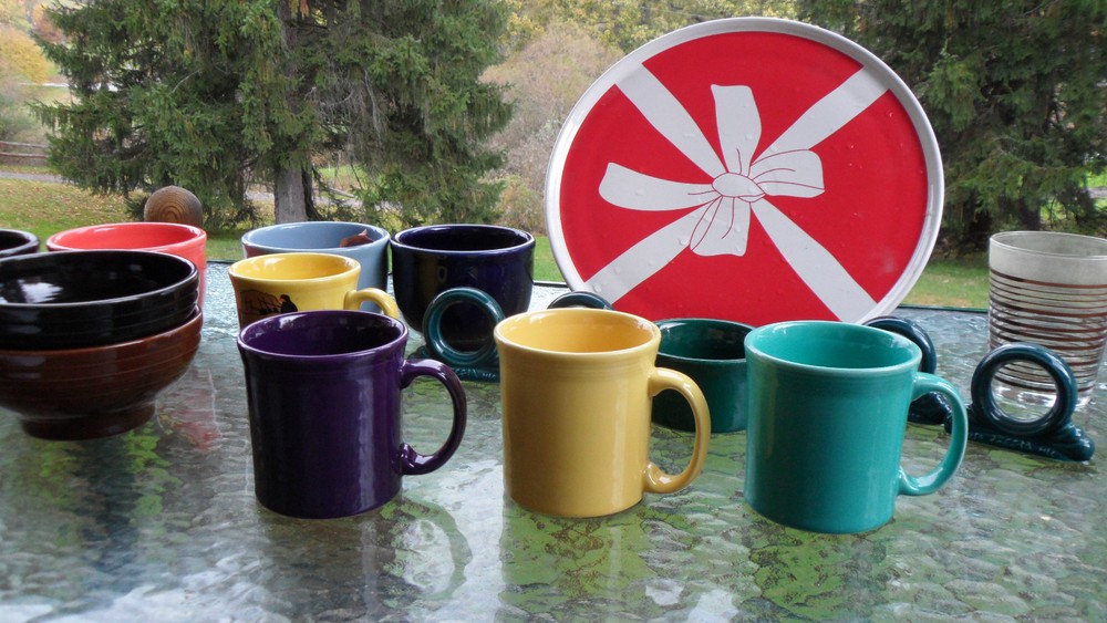 JAVA MUG turquoise blue FIESTAWARE FIESTA WARE 12 OZ