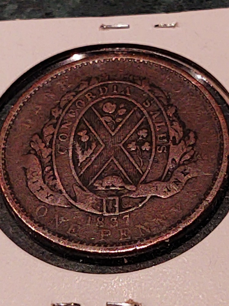 1837 One Penny Copper Token