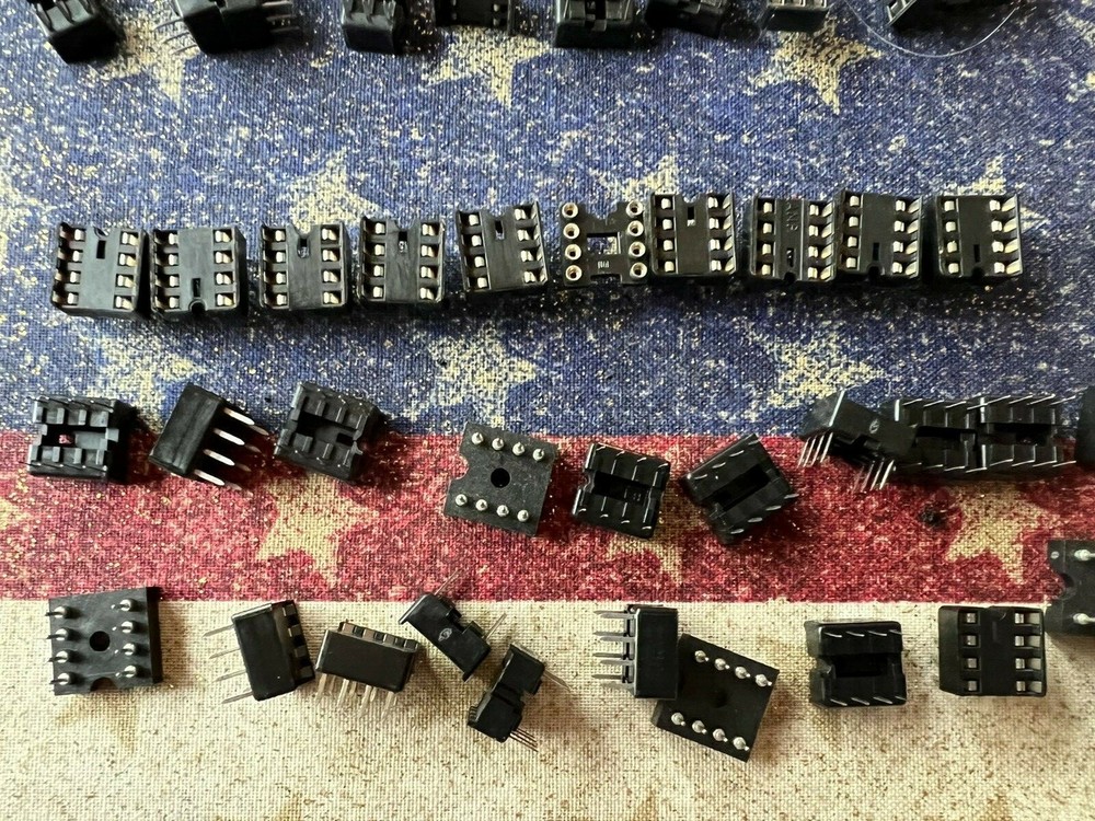 Lot DIP IC Socket 6 pin and 8 pin sockets