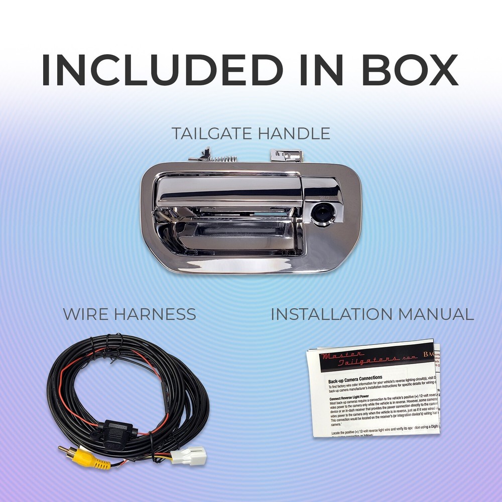 For Honda Ridgeline (2006-2014) Chrome Tailgate Handle with Backup Camera