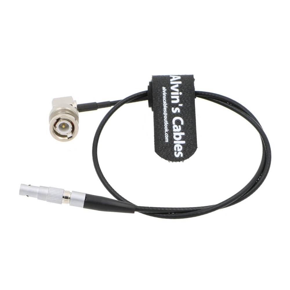 BNC Right Angle to 4-Pin Timecode Input Adapter Cable for Red Epic Scarlet 50cm