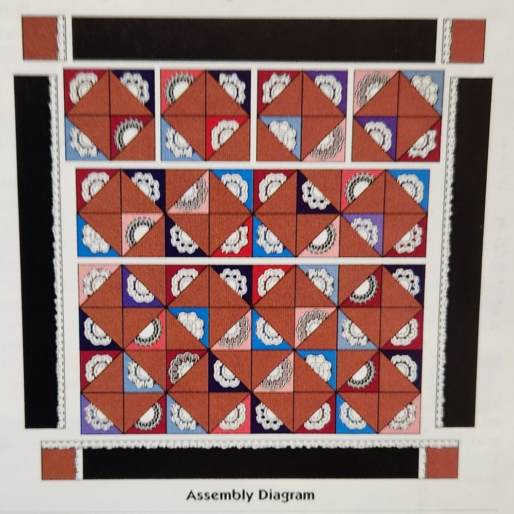 "Victorian Dream" Quilt Pattern from 2001 Magazine Intermediate