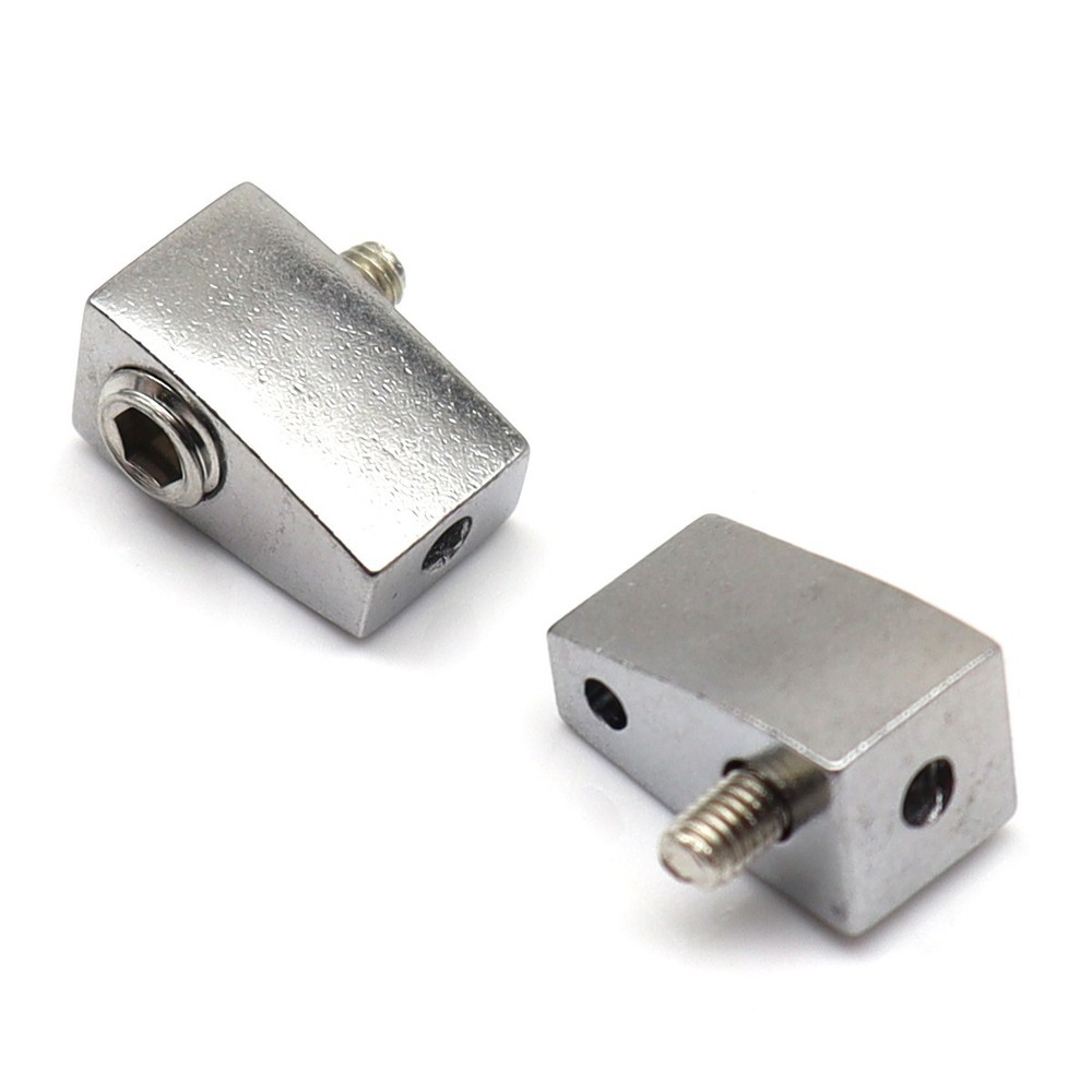 8 Strings Headless Electric Guitar Nuts 8Pcs Metal Single String Nuts Silver