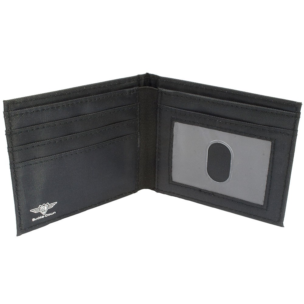 Canvas Bi-Fold Wallet Checker Black/Gray