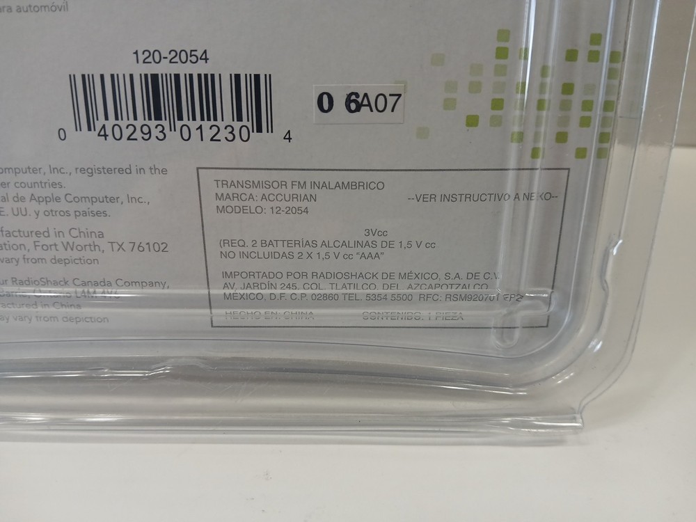 Accurian Car or Home Wireless FM Transmitter - NEW