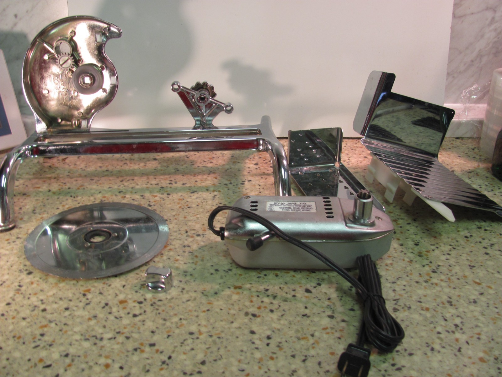 Rival 1101E Electric Food Slicer Replacement Parts