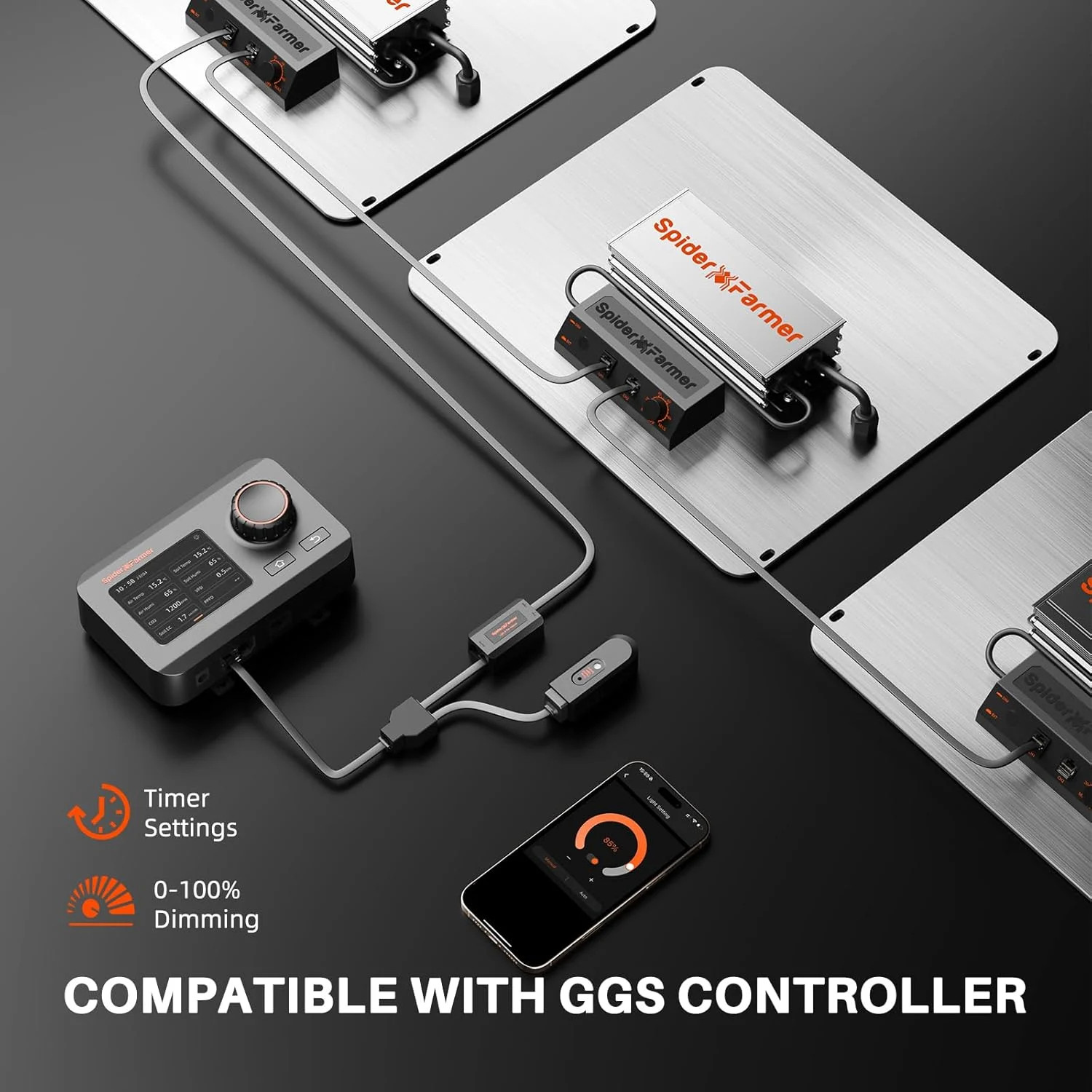 Spider Farmer SF1000EVO LED Grow Light 100W Full Spectrum for 2x2 Grow Tent Kits