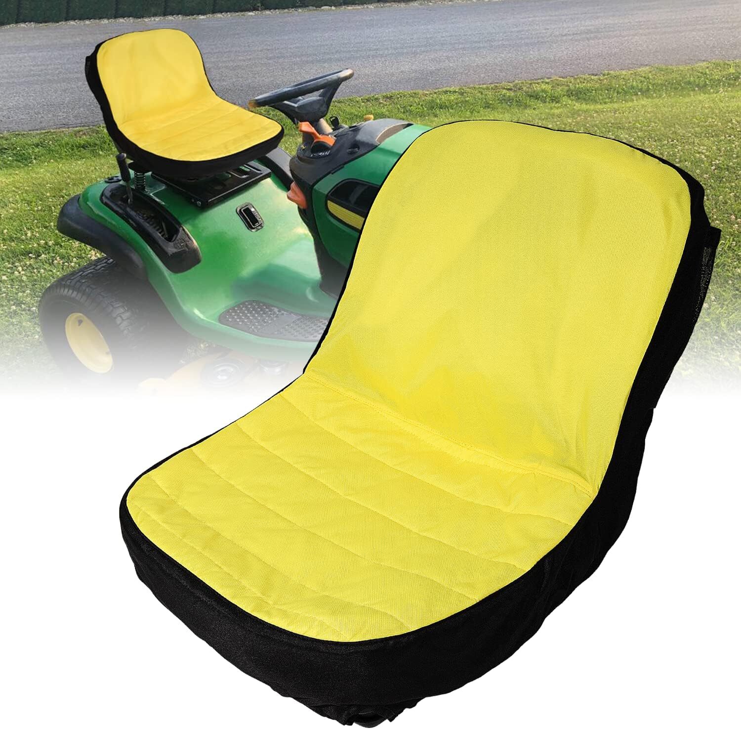 LP92334 Riding Lawn Mower Cushioned Seat Cover for John Deere Mower Tractor