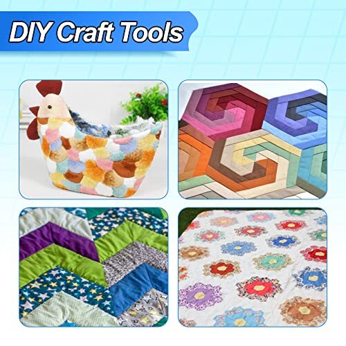 300Pc ASSROTED Acrylic TEMPLATES Quilting Patchwork Piecing Craft for Sewing