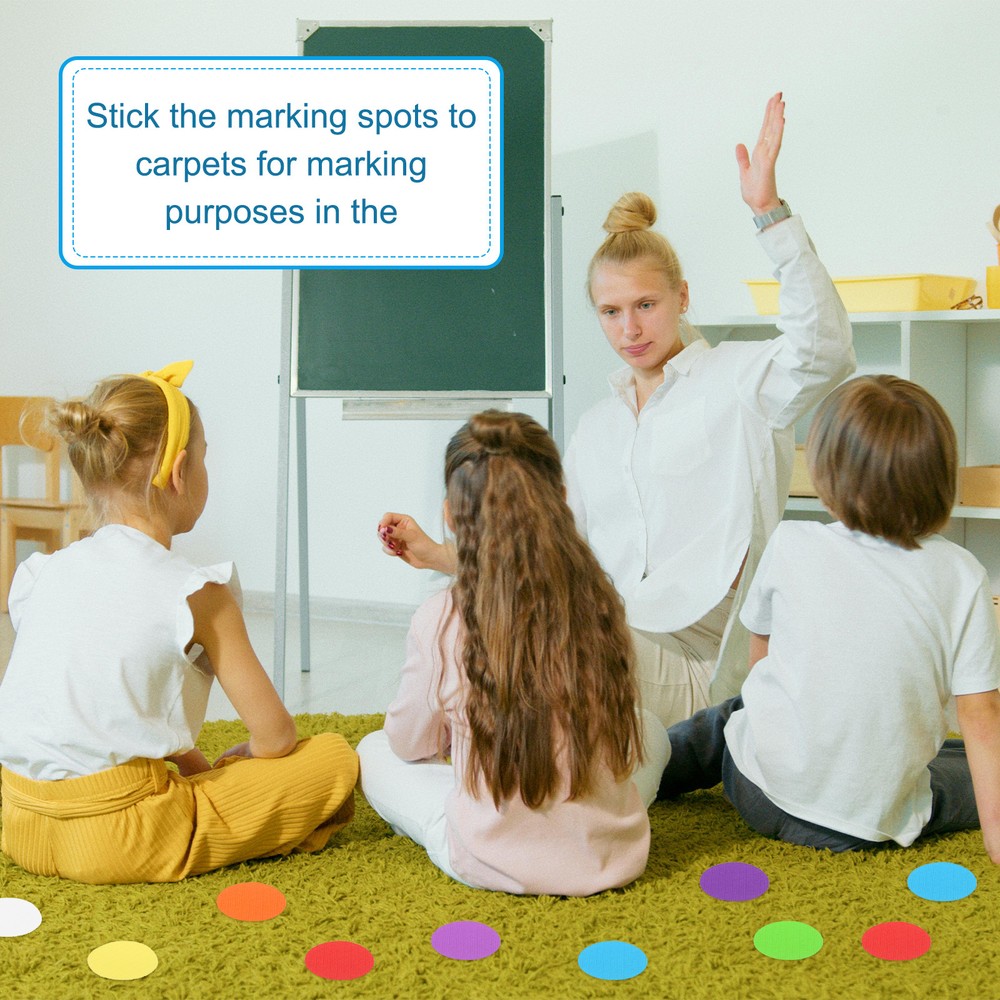 2" Carpet Spot Markers, 35Pcs Dot Markers Hook and Loop, Blue