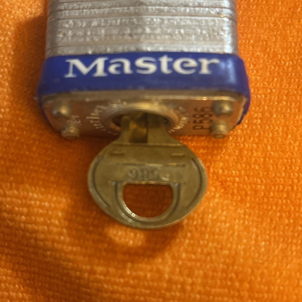 2x Master Lock Padlocks #7 Same Key For Both USA Master Lock Milwaukee 1 Key