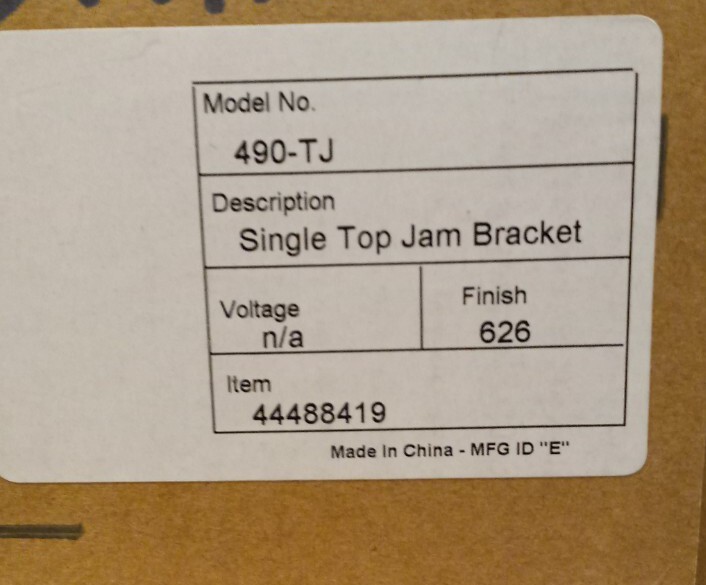 Jamb Bracket Single Top