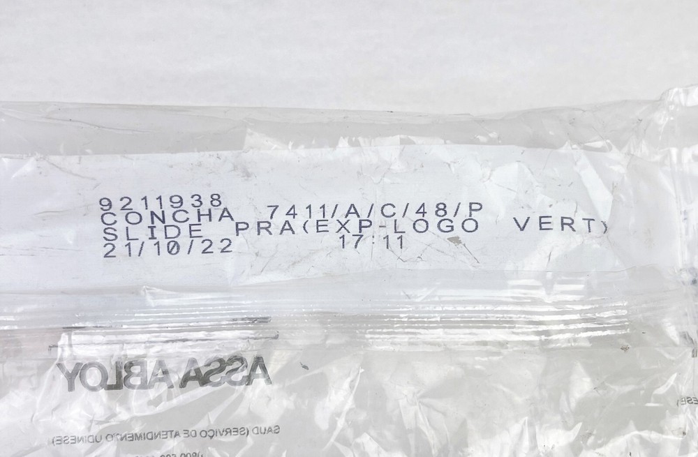 Udinese (Concha) 7411 Clasp Shell Slide Closure For Window Square With Key