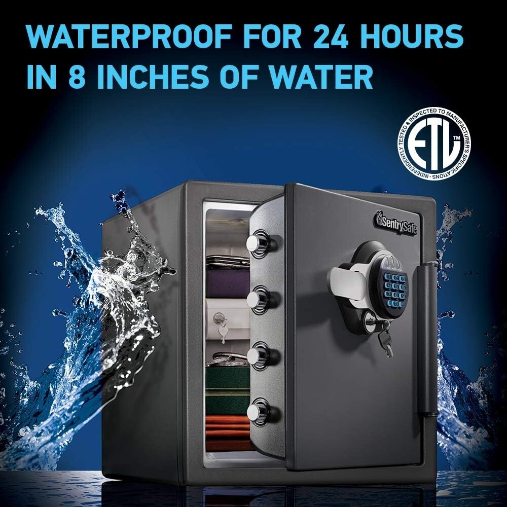 Waterproof and Fireproof Alloy Steel Digital Safe Box for Home with Code Button