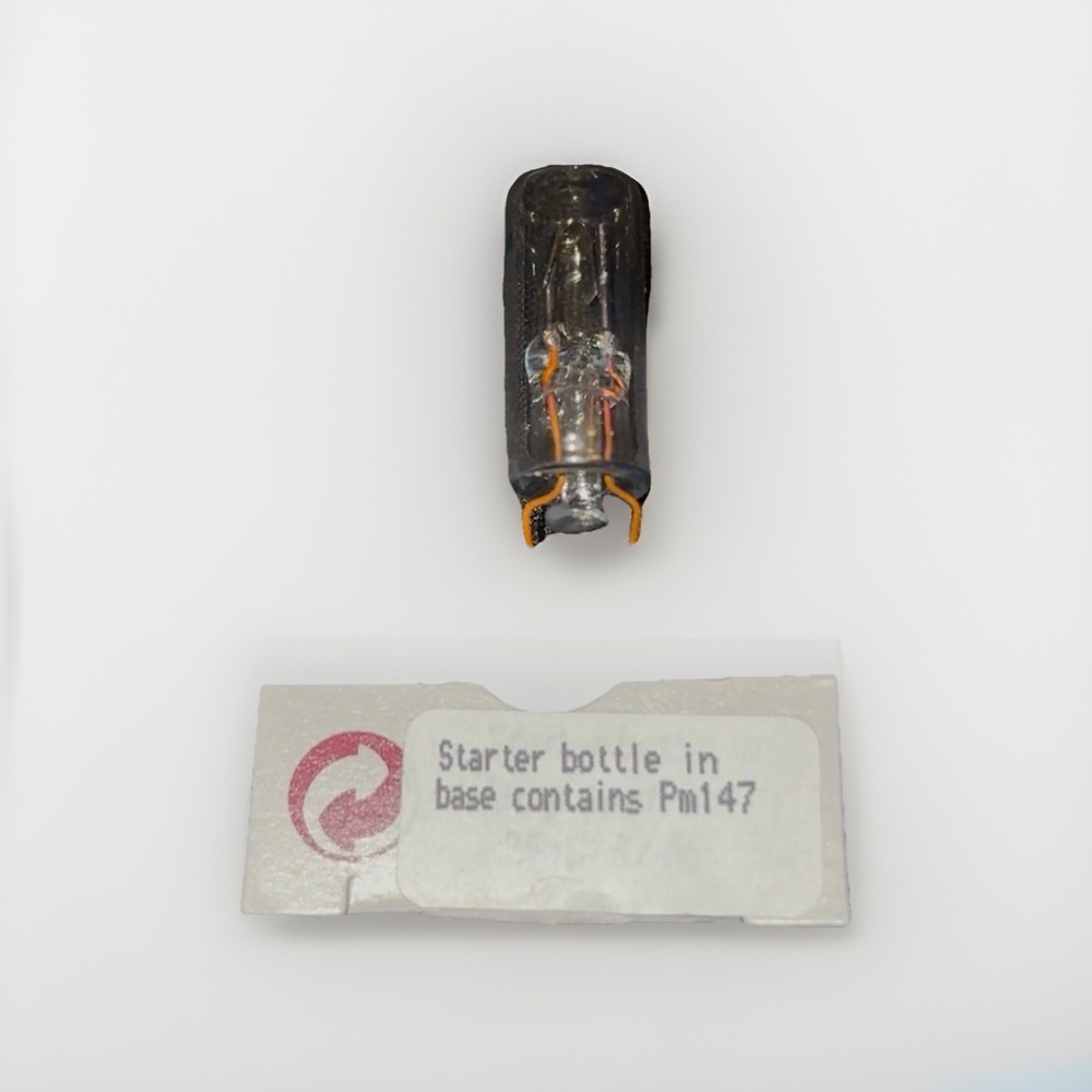 PROMETHIUM-147 Exotic Element Collection Sample Pm-147 Check Source Gold WOW!