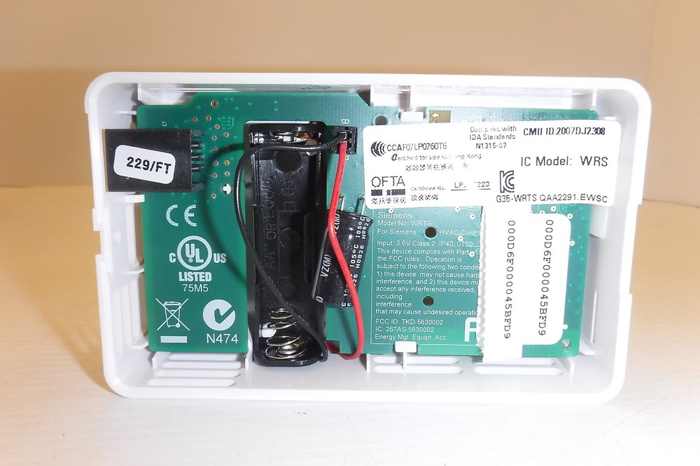 SIEMENS QAA2291.EWSC WIRELESS ROOM SENSOR WHITE NIB