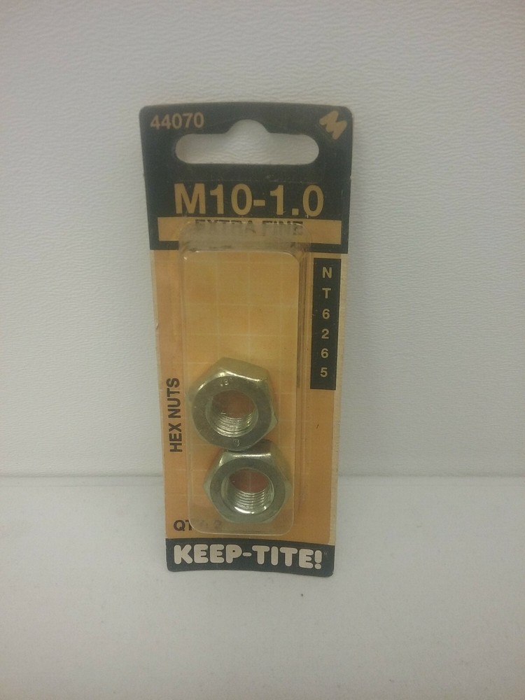 44070 Motormite Hex Nuts M10 - 1.0 Extra Fine