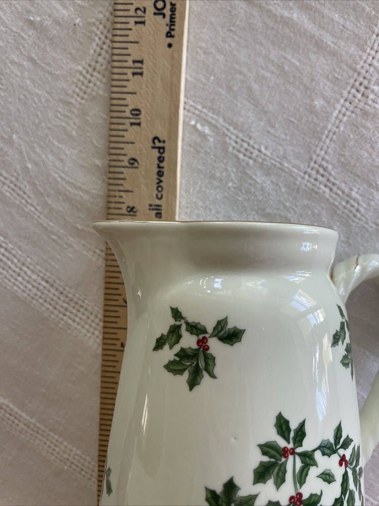 Baum Bros Formalities Holiday Holly Chocolate Pot