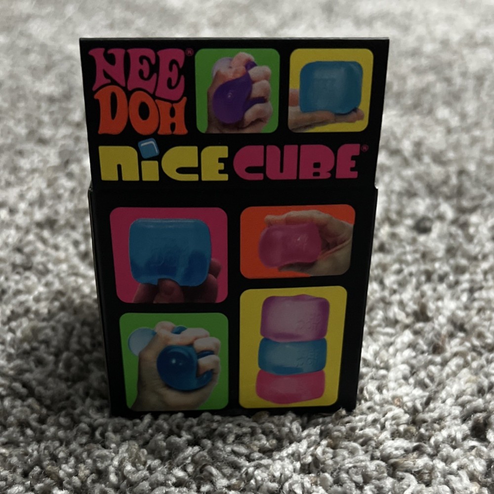 Nee Doh Nice Cube Super Solid Tactile Squeeze Toy (PINK)