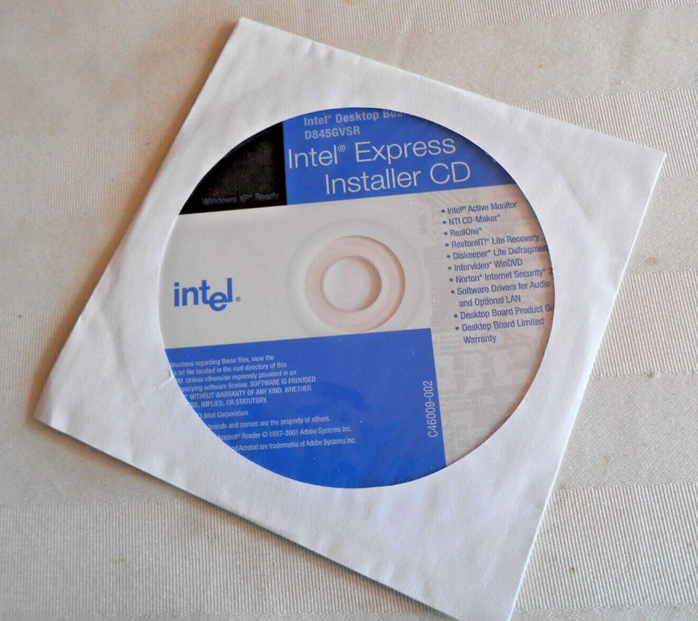 Intel Express Installer CD D845GVSR