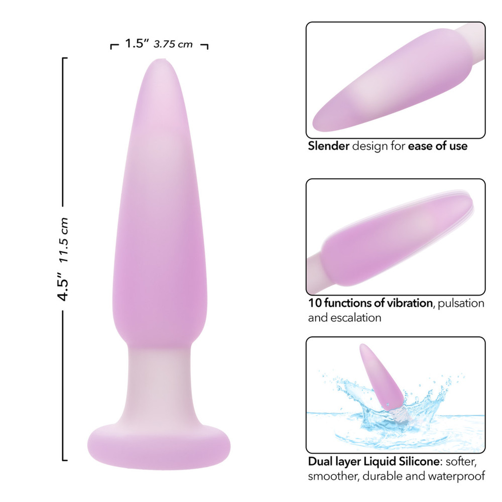 Rechargeable Anal Probe Vibrating Butt Plug Silicone Vibrating Stimulator