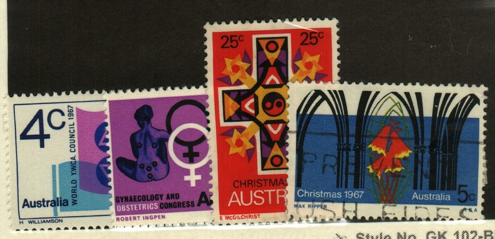 Australia #427-8 MNH, 429-30 used
