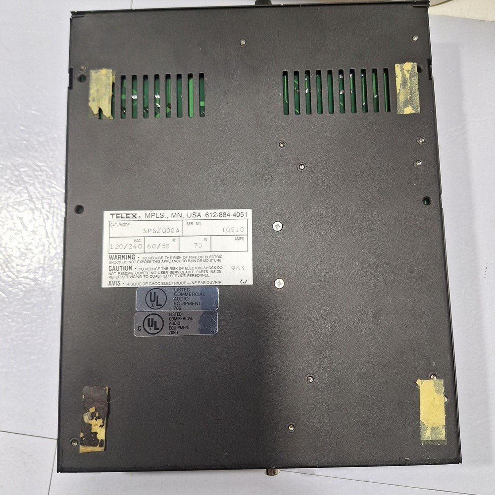 Telex Audiocom SPS2000A Intercom Console Parts not working