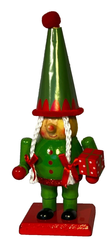 CHRISTMAS ELF GNOME NUTCRACKER~Present*Hat