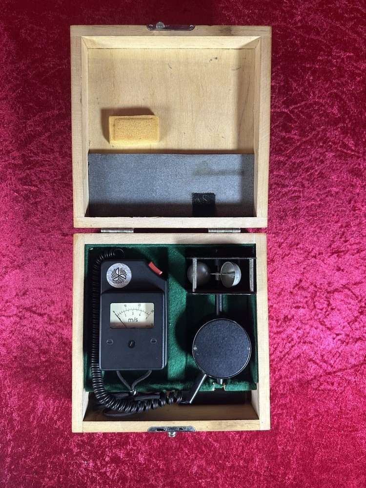 VEB Handheld Anemometer Analog Meter Works!!!