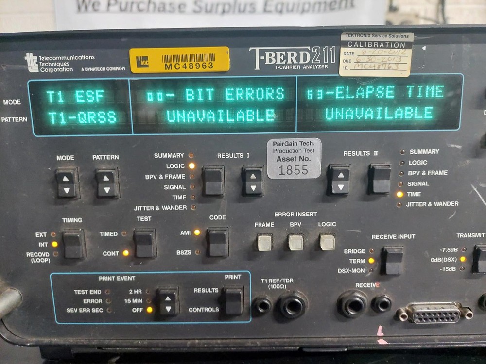 TTC T-Berd 211 T-Carrier Analyzer