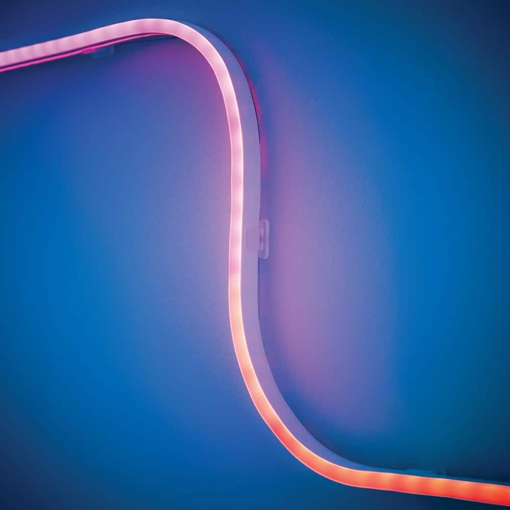 9 ft RGBWIC Color Changing Dimmable Plug-In LED Neon Flex Strip Light