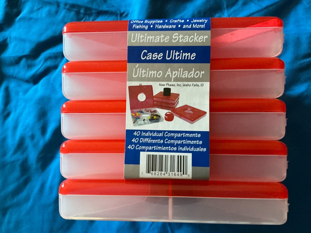 5 Stackable Plastic Notions Organizers – Stackable Sewing & Craft Storage