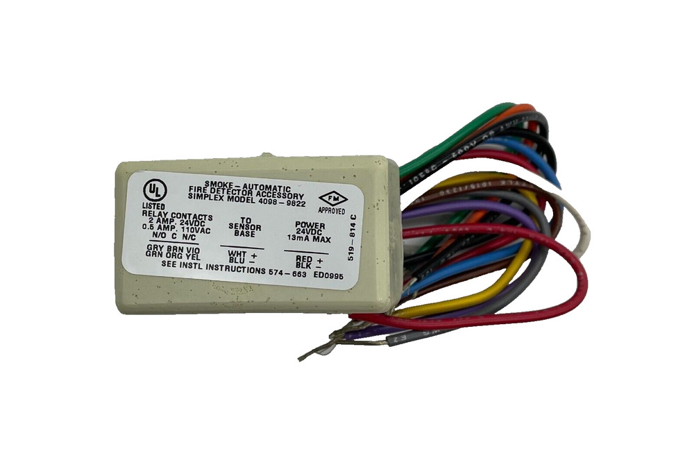 Simplex 4098-9822 TrueAlarm Relay Module - Same Day Shipping (SEALED)