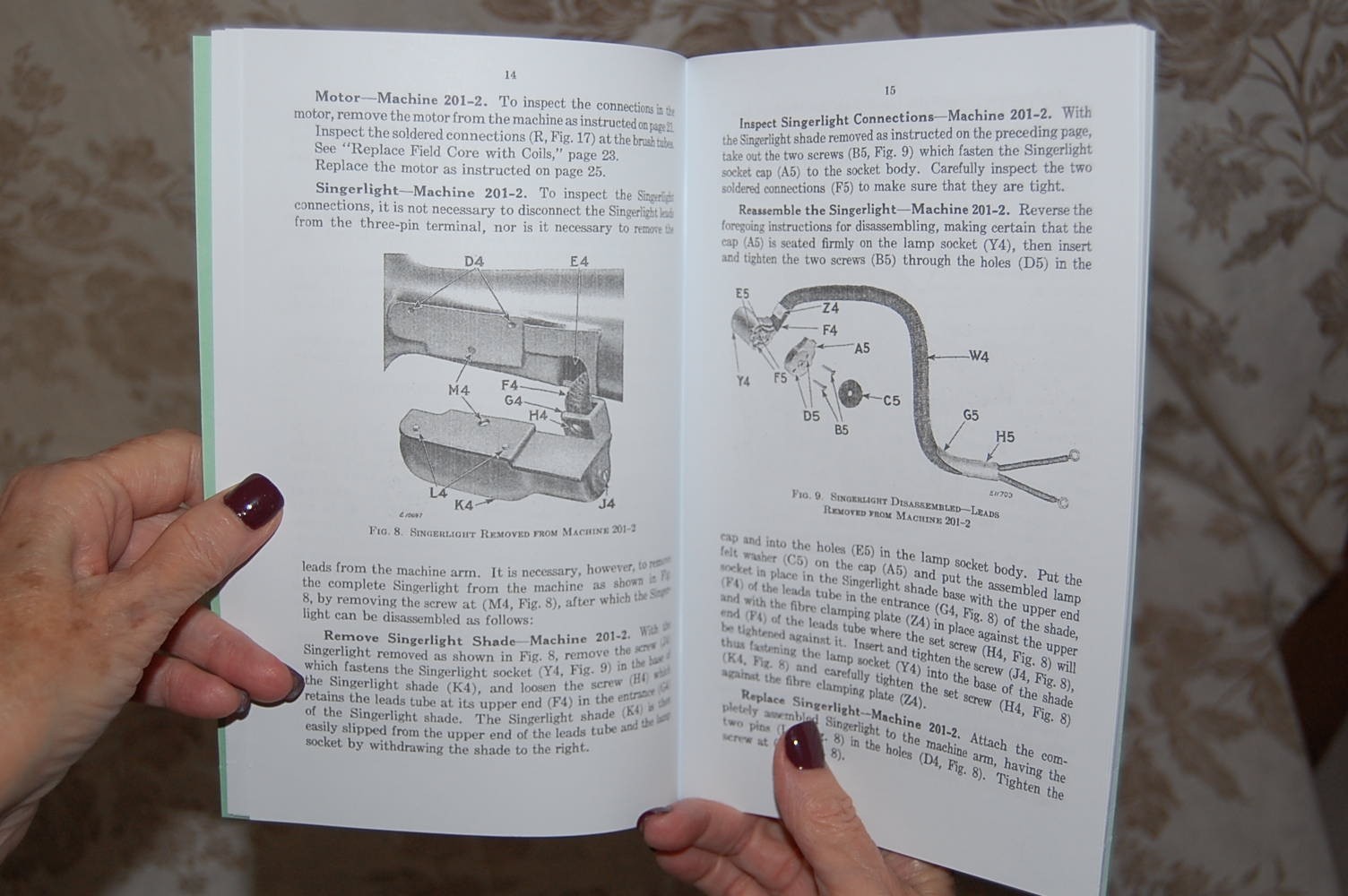 Singer Adjusters Manual for Service and Timing of 201 and 1200 Sewing Machines