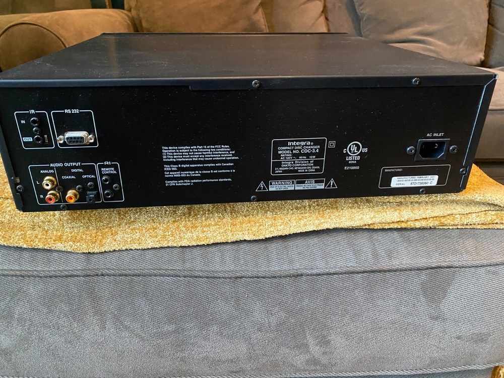 Integra CDC 3.4 6-Disk Carousel CD Player