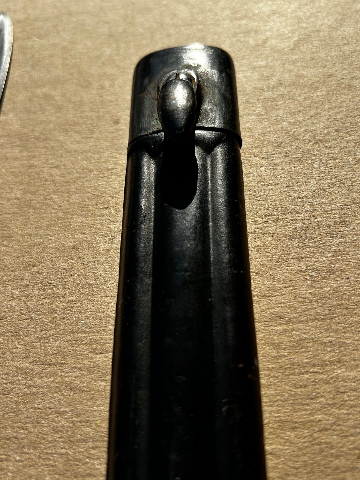 Original German Model 1871 / 94 Bayonet with Leather Scabbard