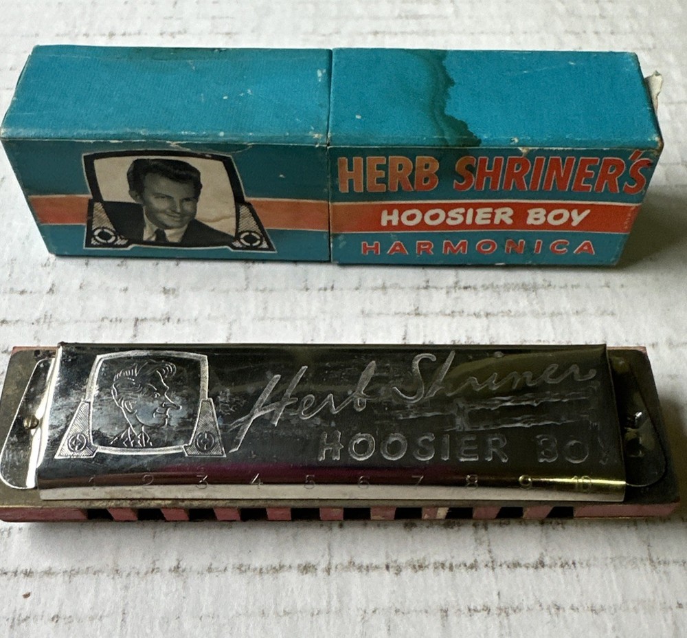 M. Hohner Herb Shriner's Hoosier Boy Harmonica 1950s
