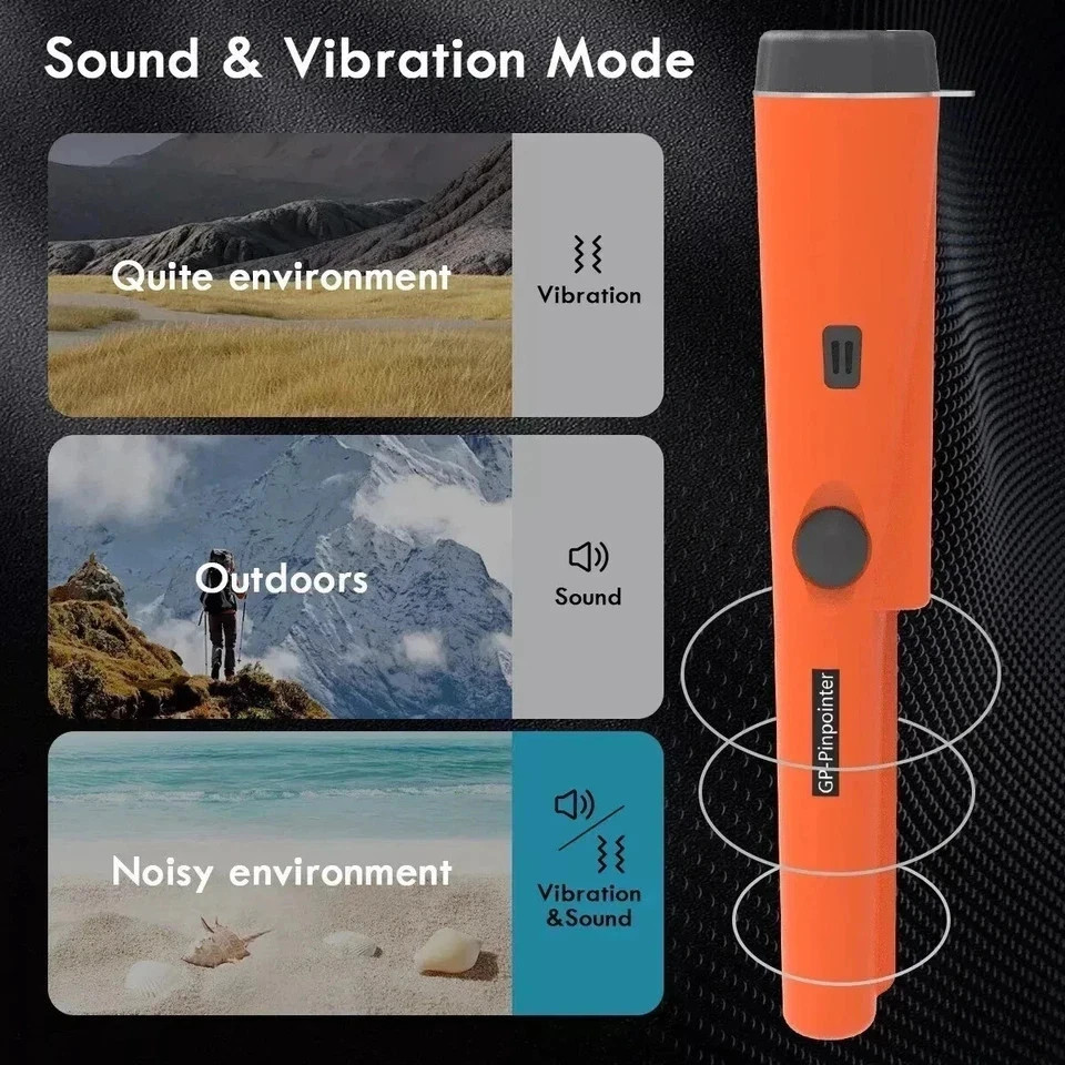 Metal Detector HandHeld Pro Pinpointer Pointer Probe Waterproof Sensitive Tester