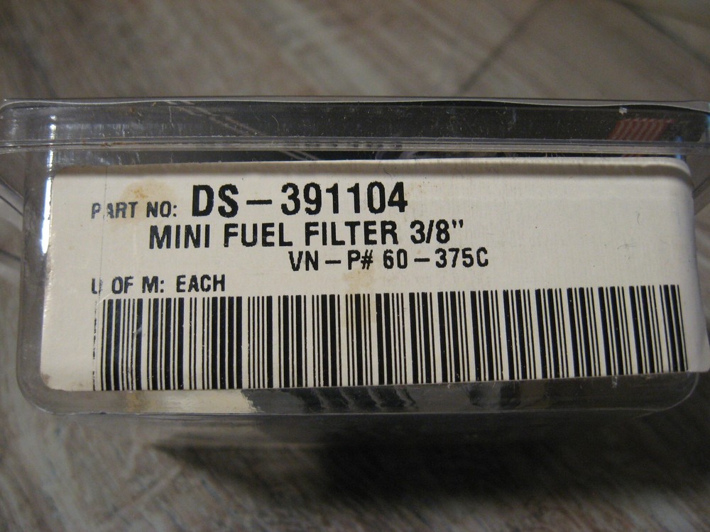 Golan Compact 3/8" Mini Fuel Filter - Chrome 60-375C