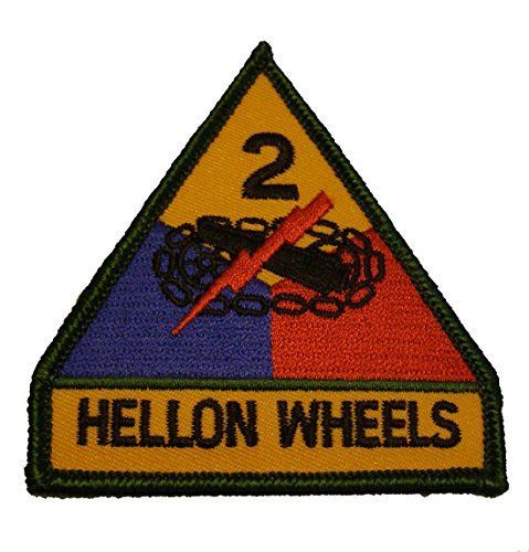 US ARMY SECOND 2ND ARMORED DIVISION AD HELL ON WHEELS PATCH VETERAN