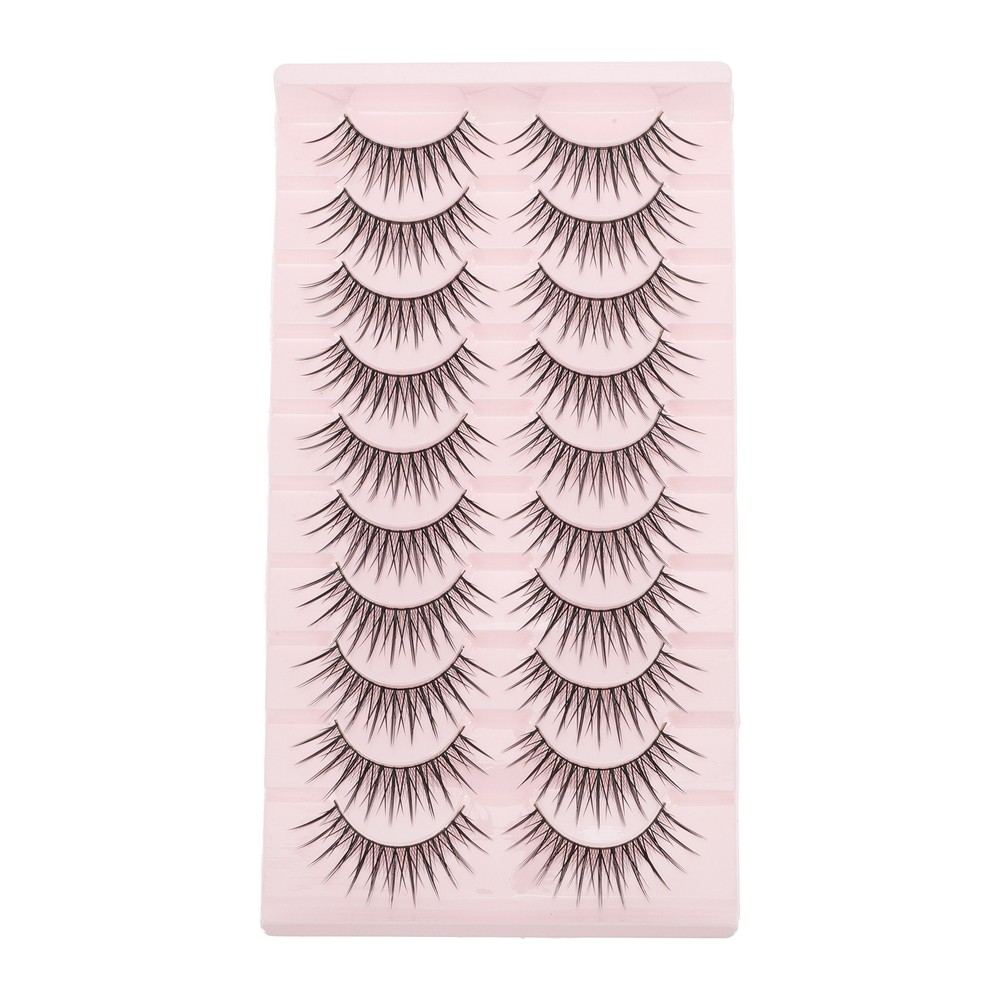 B-13 False Eyelashes for Makeup Black 10 Pair