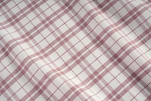 Cotton Table Cloth - Rectangle Table Cover 104" x 60" (Rectangular) Pink Dobby