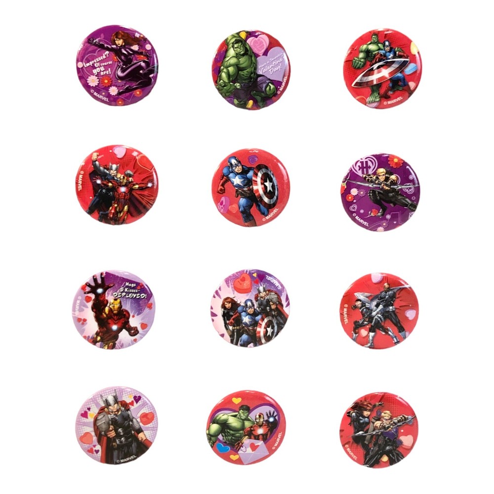 Avengers Mini Buttons 12 pk set
