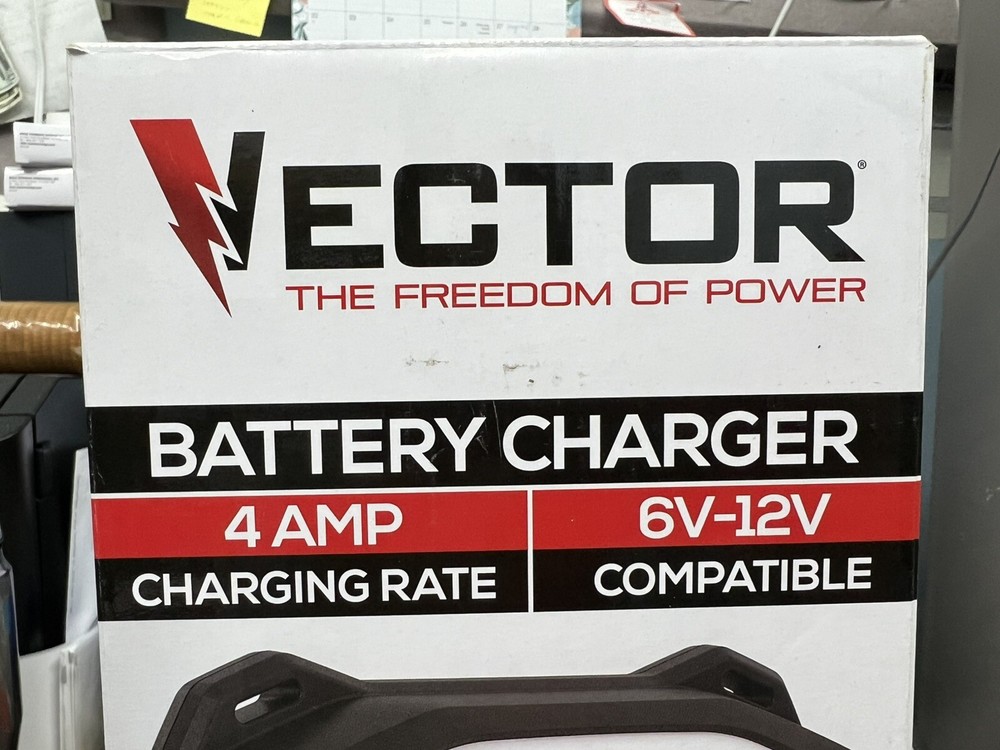 VECTOR VECBC4 4 Amp Battery Charger/Maintainer New